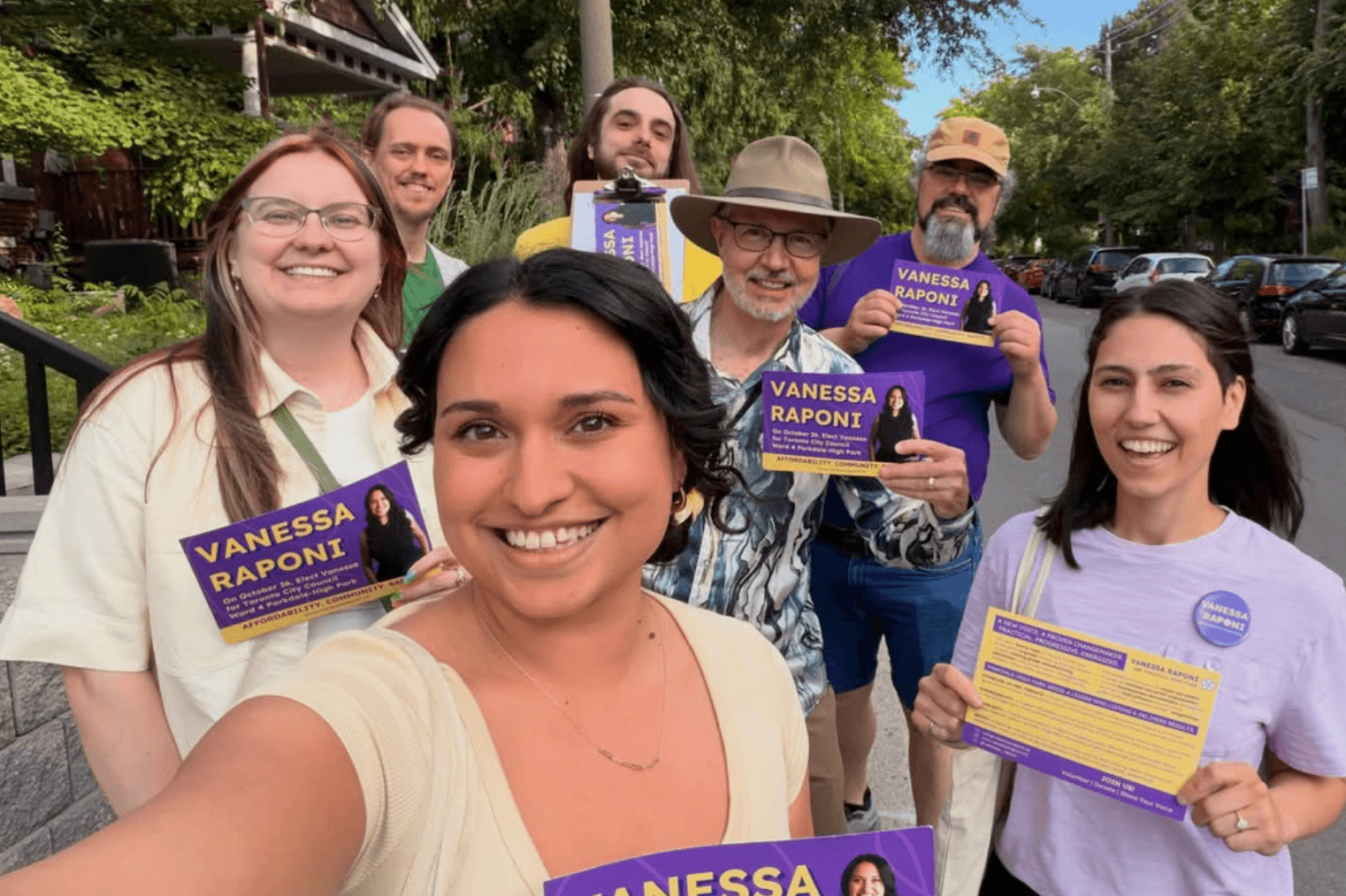 Vanessa canvassing